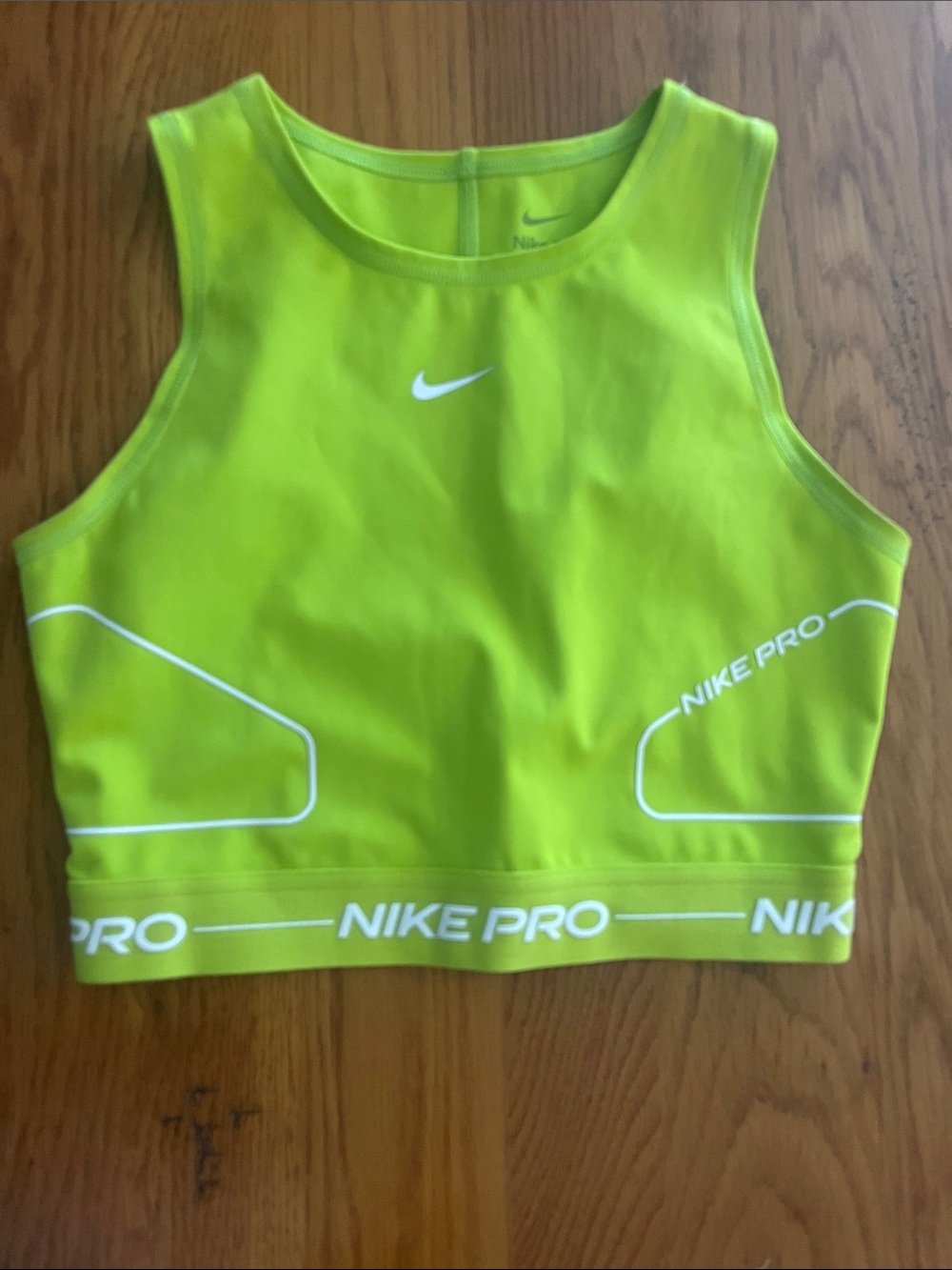 Nike Neon Yellow-Green Crop Top